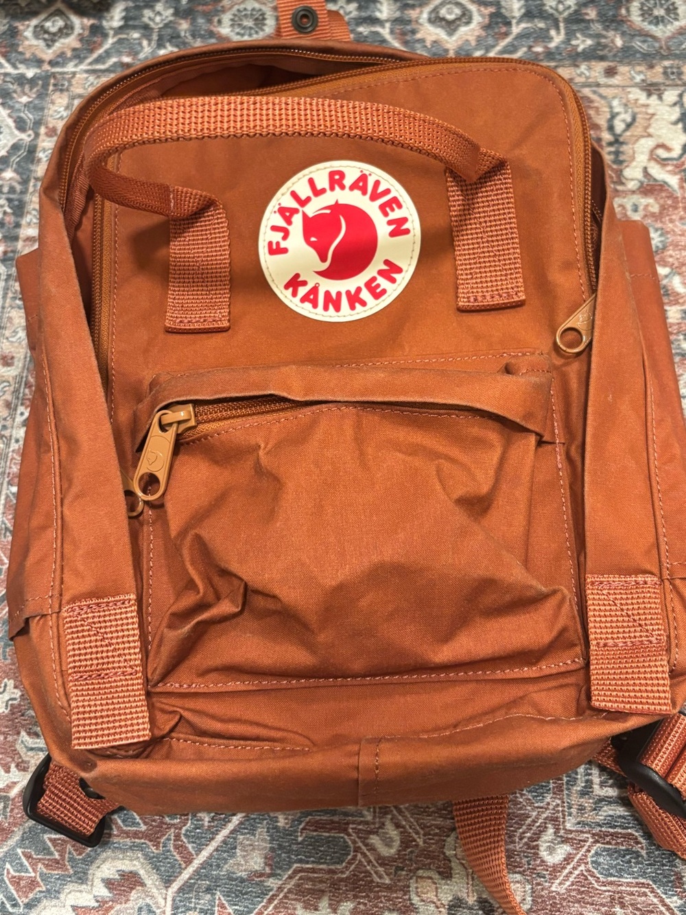 Fjallraven kanken Rust brick Orange mini  Backpack